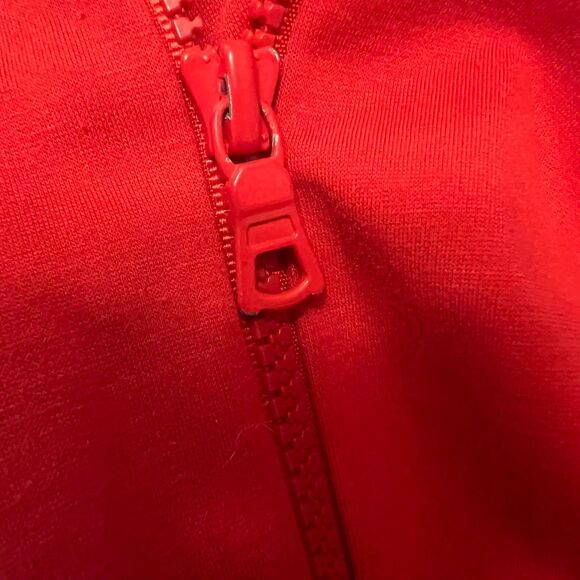 Alice + Olivia Women's Red Air Jackson Cropped Track Jacket Size S - Picture 6 of 6